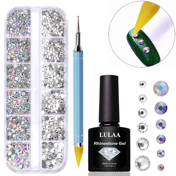 Inter Beauté Nails- Round Rainbow Glitter Set – Les Équipements