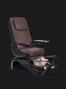 Spa Chair -Victoria III Pedicure Chair - Black with Chocolate Cushion
