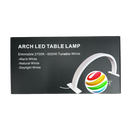 LED Arch Light (Moon Light) LED Desk / Table Lamp Dimmable - Rhinestone Embedded Silver