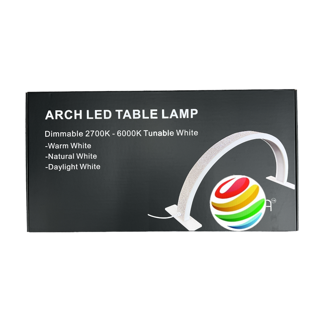 ikonna LED Slim Light Table Lamp, Silver – Global Beauty Supply