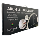 LED Arch Light (Moon Light) LED Desk / Table Lamp Dimmable - Rhinestone Embedded White