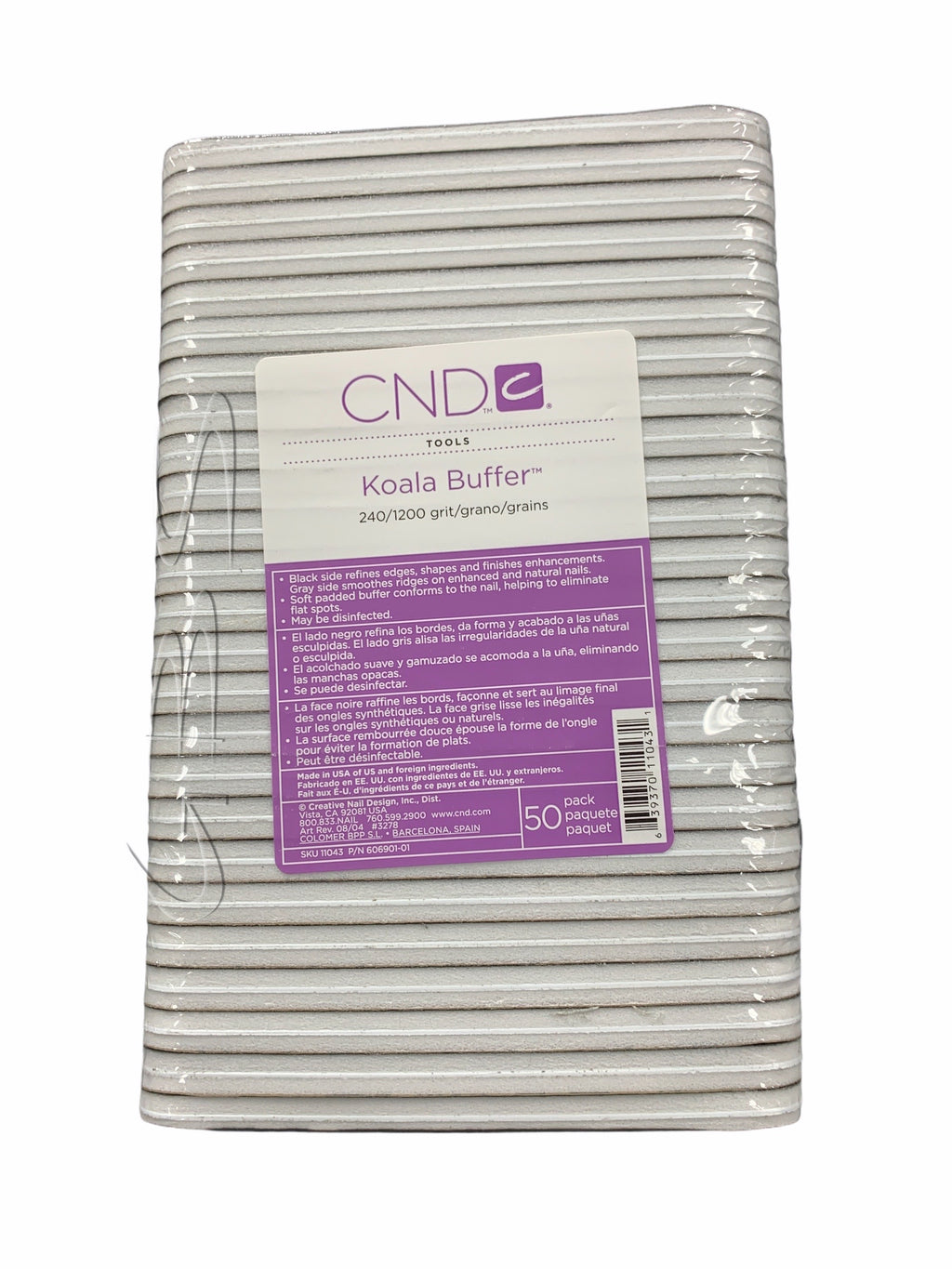 CND Outblack Padded File 120/240 grit – Global Beauty Supply