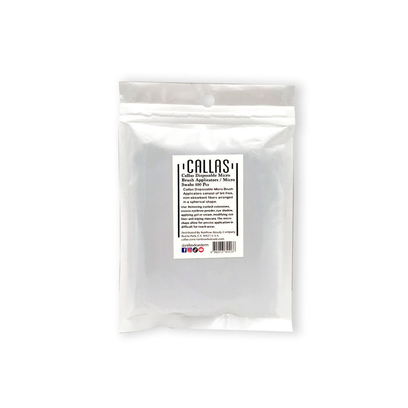 Callas - Disposable Micro Brush Applicators / Micro Swabs 100 PCs