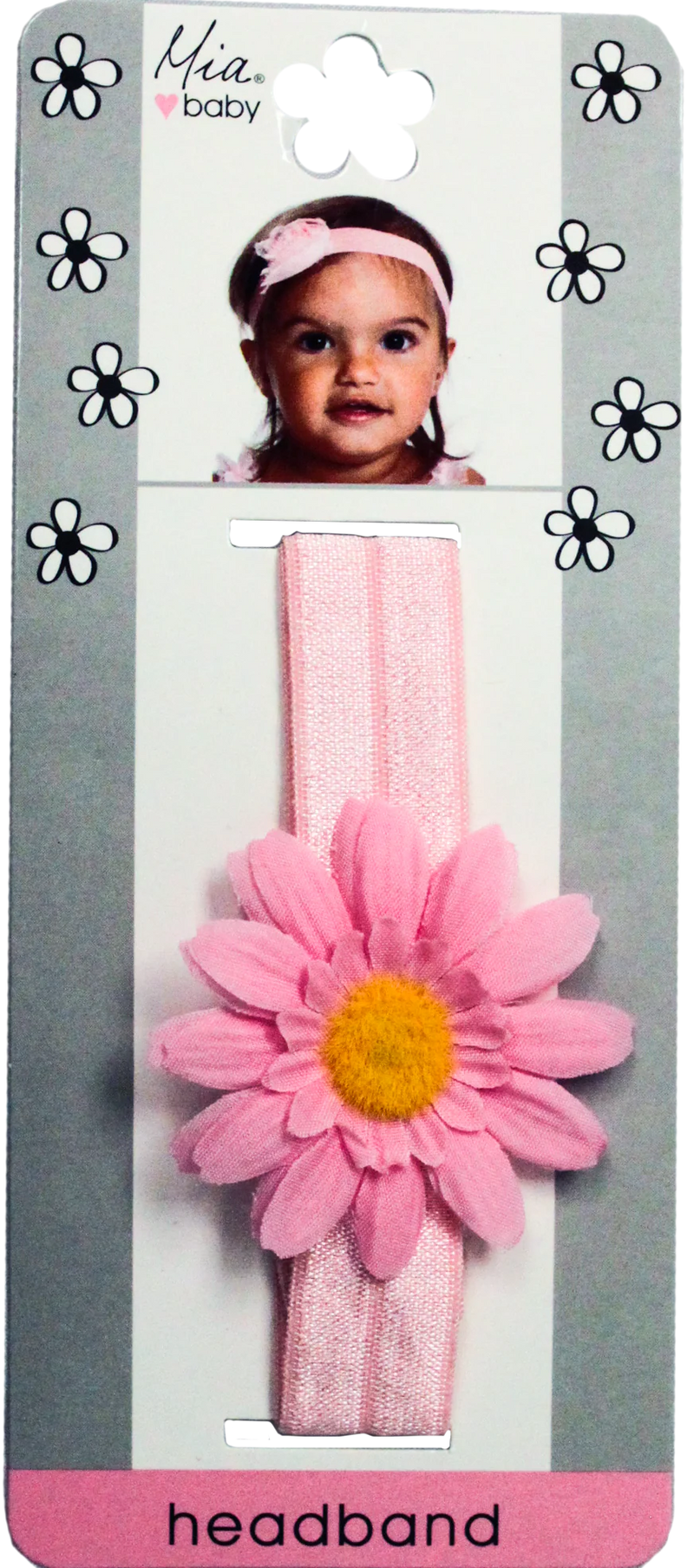 Mia Baby - Daisy Headband 1PC "Light Pink, Light Pink"