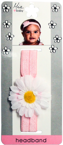 Mia Baby - Daisy Headband 1PC "Pink + White"