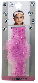 Mia Baby - Sparkly Tulle Headband "Light Pink" 1PC