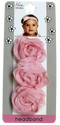 Mia Baby - Organza Rosette Headband 1PC "Light Pink" #00350