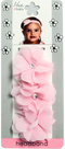 Mia Baby -Chiffon Flower Headband 1PC "White + Light Pink" #00352