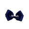 Mia Spirit - Large Grosgrain Ribbon Bow Barrette "Navy Blue" #00658