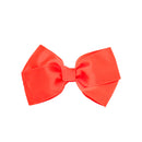 Mia Spirit - Large Grosgrain Ribbon Bow Barrette "Orange"