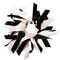 Mia Spirit - Ribbon Cluster Ponytailer "Black/White" 1PC #00880