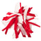 Mia Spirit - Ribbon Cluster Ponytailer "Red/White" 1PC #00880