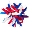 Mia Spirit - Ribbon Cluster Ponytailer "Red, White, Blue" 1PC #00880