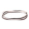 Mia Beauty - No-Slip Elastic Headbands "Black, Brown, Beige, White" 4PCs #01010