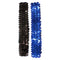 Mia Spirit - Sequin Headbands "Black + Royal Blue" 2PCs #01319