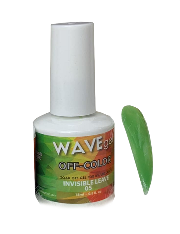 Wave Gel Off-Color Gel Polish .5oz - Invisible Leave