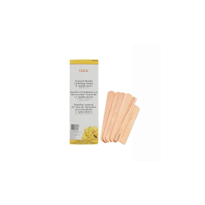 GiGi Natural Muslin Epilating Strips & Applicators