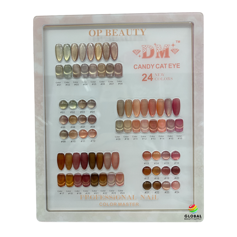 Cat Eye Gel Polish - Candy Collection Complete Set #01- #24 with Display