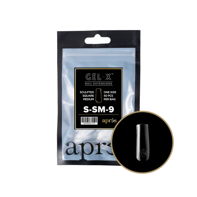 Apres Gel-X Sculpted Square Medium Refill (50pcs) - Size 9