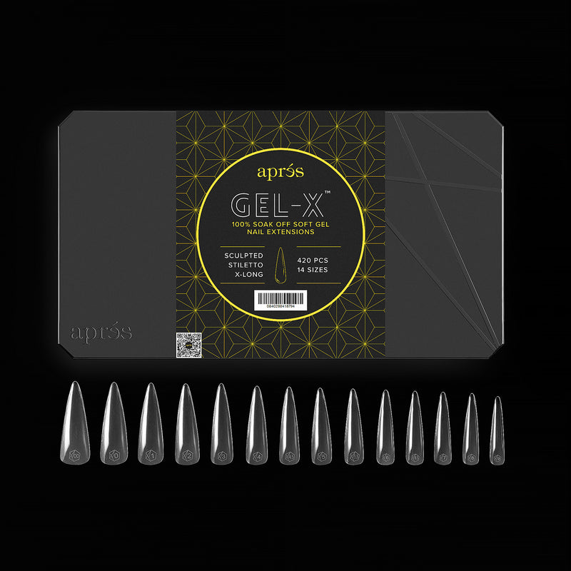 Apres Gel-X Sculpted Stiletto Long Box of Tips (600pcs)