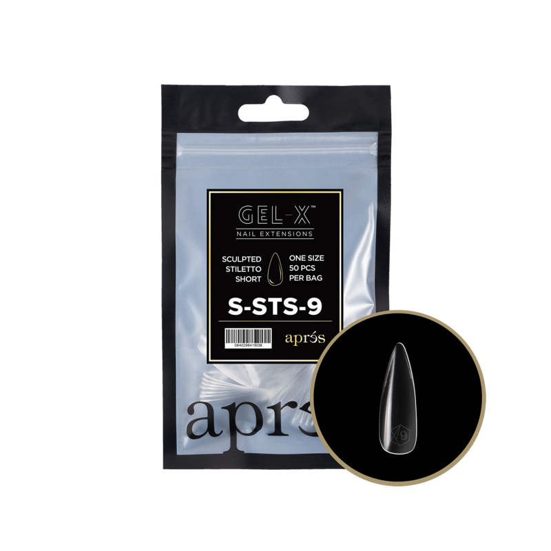 Apres Gel-X Sculpted Stiletto Short (50pcs) - Size 9