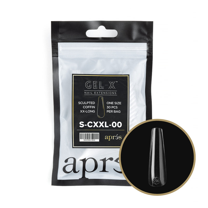 Apres Gel-X Sculpted Coffin XX-Long Refill (50pcs) - Size 00