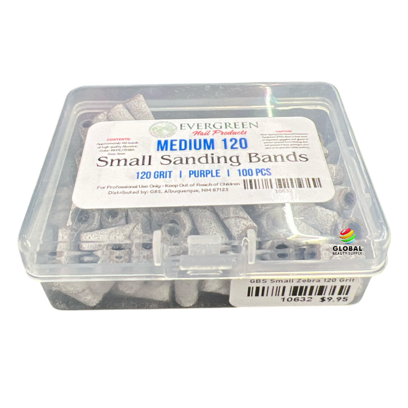 GBS Premium Small Sanding Bands - Zebra Small Sanding Bands 100pcs - MEDIUM 120