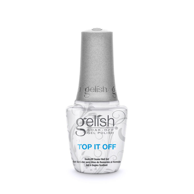 Gelish Top It Off Sealer Gel, 15 mL | .5 fl. oz., Case Pack of 6