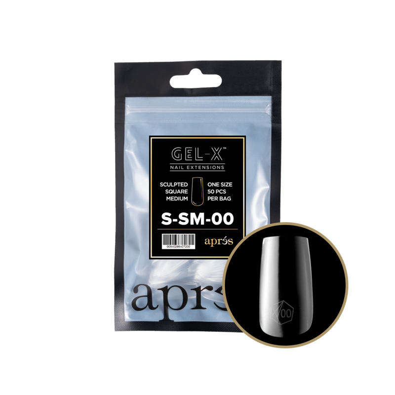 Apres Gel-X Sculpted Square Medium Refill (50pcs) - Size 00
