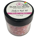 Glam and Glits - Nail Art Ice Mylar 1 oz - Lady In Red 61