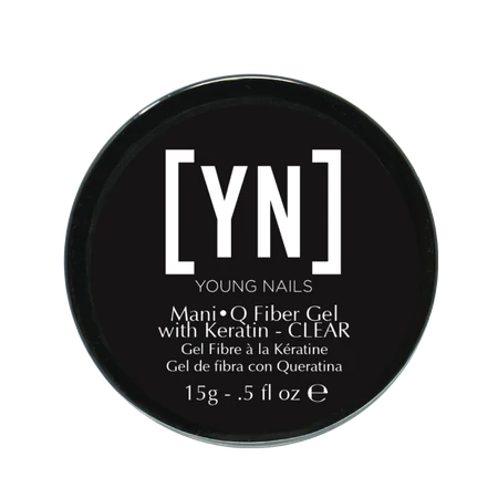 YN ManiQ Fiber Gel Clear Jar .5oz (15g)