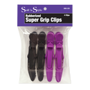 Soft'n Style - Rubberized Super Grip Clips 4-1/2" 4PCs
