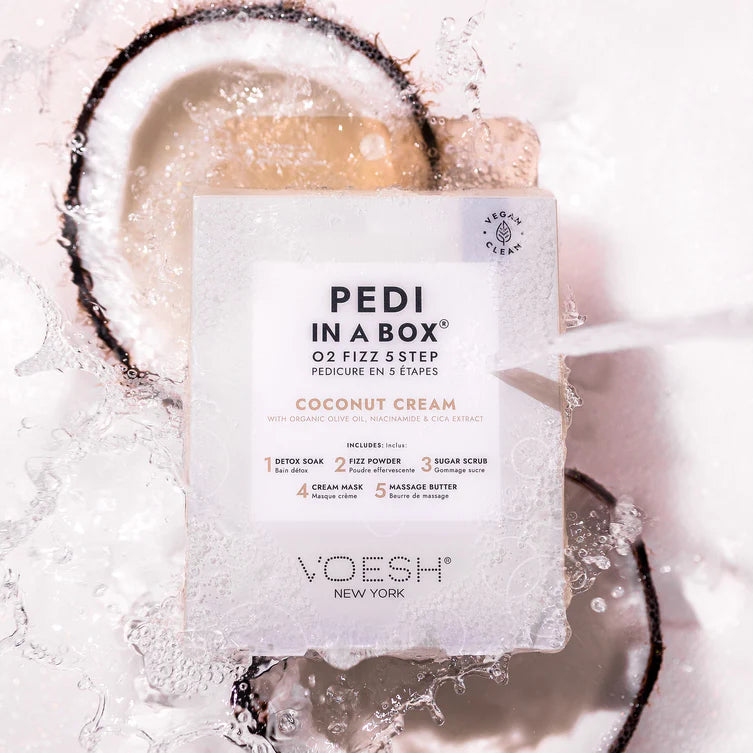 Voesh - Pedi in a Box O2 Fizz 5 Step Coconut Cream