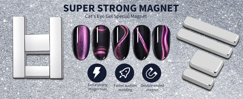 Cat Eye Magnet - H Magnet 4-pc (Magical Cat Eye Magnet Set 4pcs)