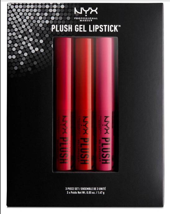 NYX - Plush Gel Lipstick 3 Piece Set
