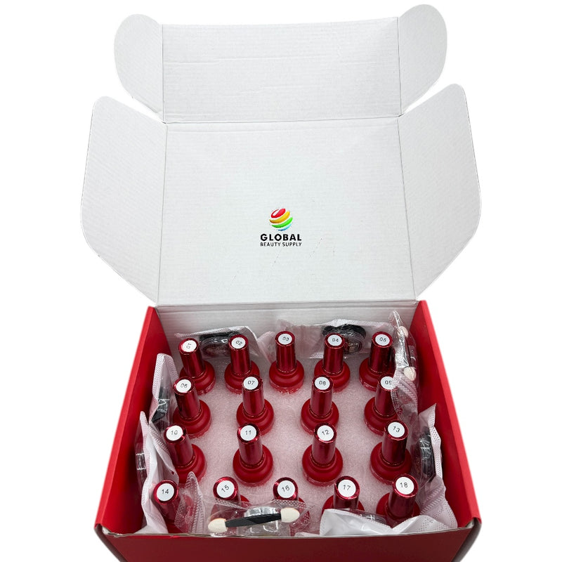 DM Gel Polish - Merry Christmas Collection Complete Set #01- #18 with Display HEMA/TPO FREE