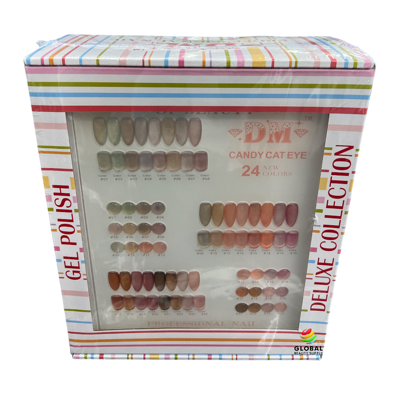 Cat Eye Gel Polish - Candy Collection Complete Set #01- #24 with Display