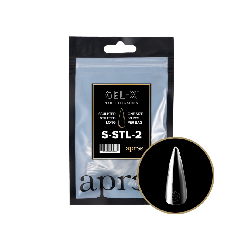 Apres Gel-X Sculpted Stiletto Long (50pcs) - Size 2