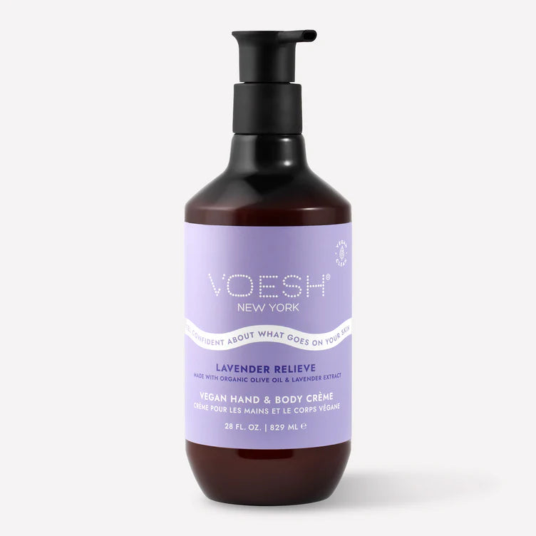 Voesh Vegan Hand & Body Creme Lotion - Lavender Relieve 28 oz