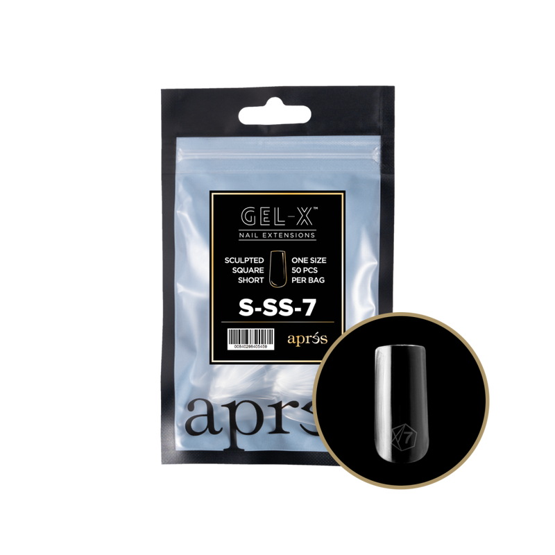 Apres Gel-X Sculpted Square Short Refill (50pcs) - Size 7