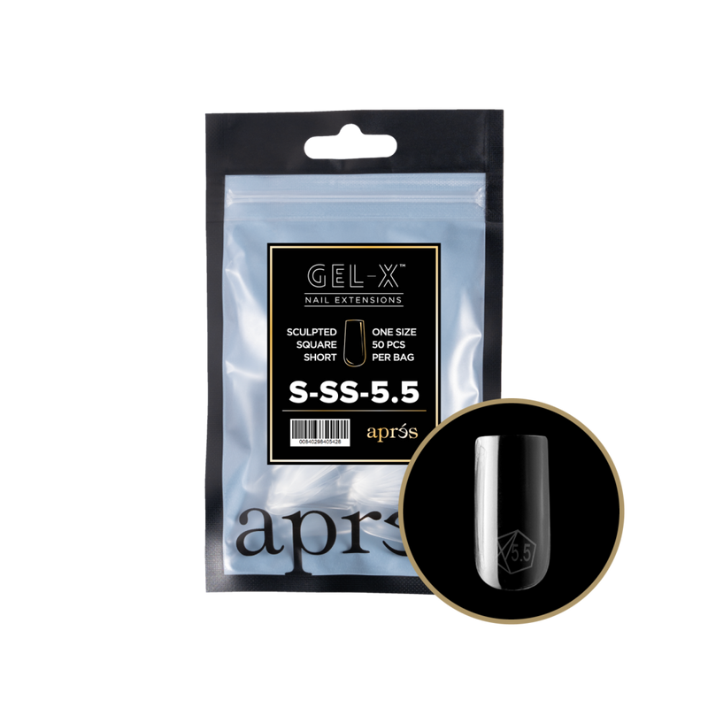 Apres Gel-X Sculpted Square Short Refill (50pcs) - Size 5.5