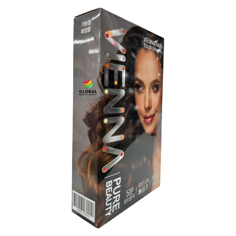 Vienna - Hair Dye Cover Gray Shampoo (5 Applications) - Dark Brown