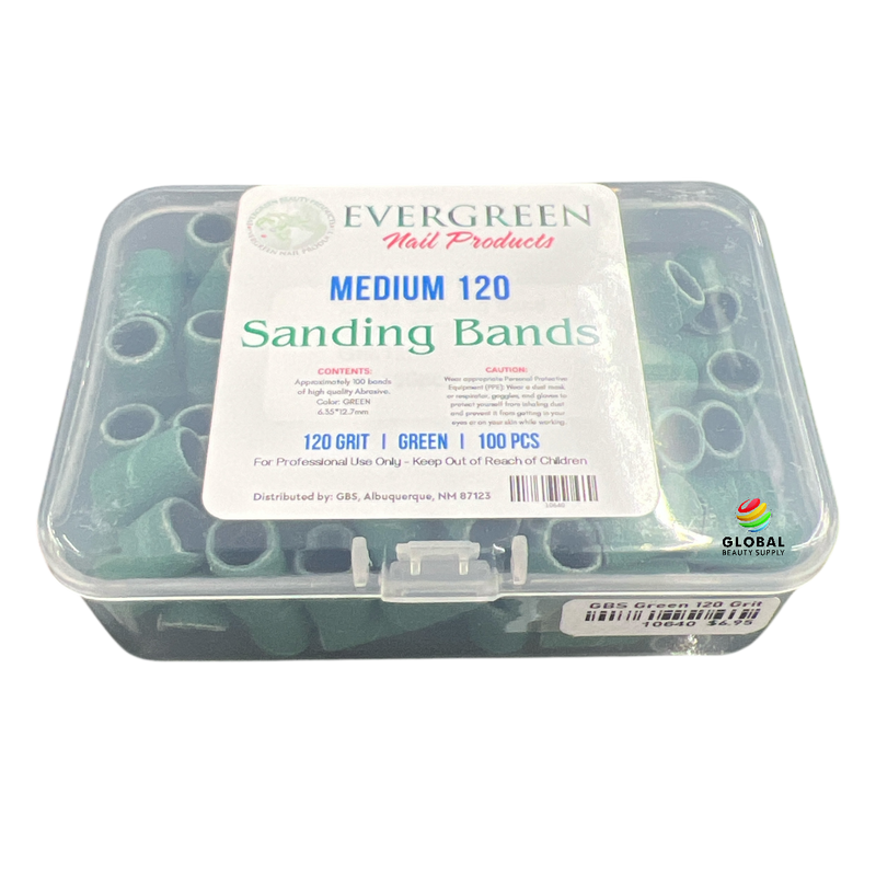 GBS Sanding Bands - 120 Grit Green Sanding Bands 100pcs Medium 120