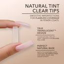 Kiara Sky - Gel Extensions - Soft Gel Tips - Natural - Round Medium