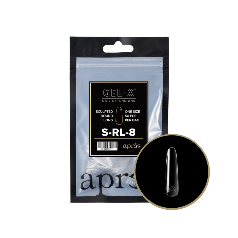 Apres Gel-X Sculpted Round Long Refill (50pcs) - Size 8