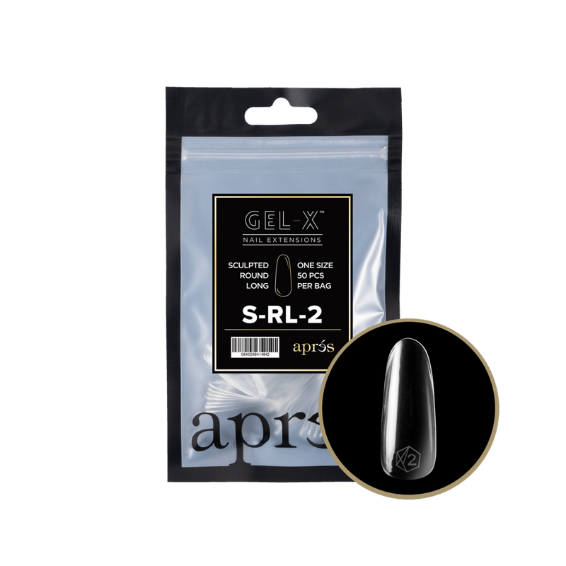 Apres Gel-X Sculpted Round Long Refill (50pcs) - Size 2