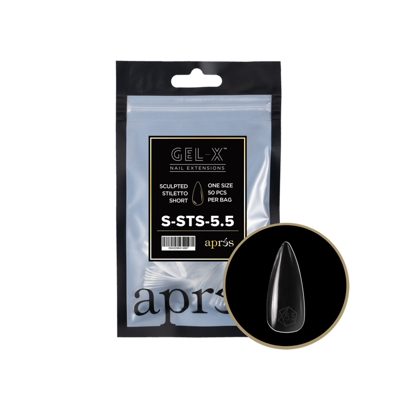 Apres Gel-X Sculpted Stiletto Short (50pcs) - Size 5.5