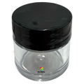 Clear PVC Thick Wall Jar 1/4 oz with White Lid - Global Beauty Supply, LLC