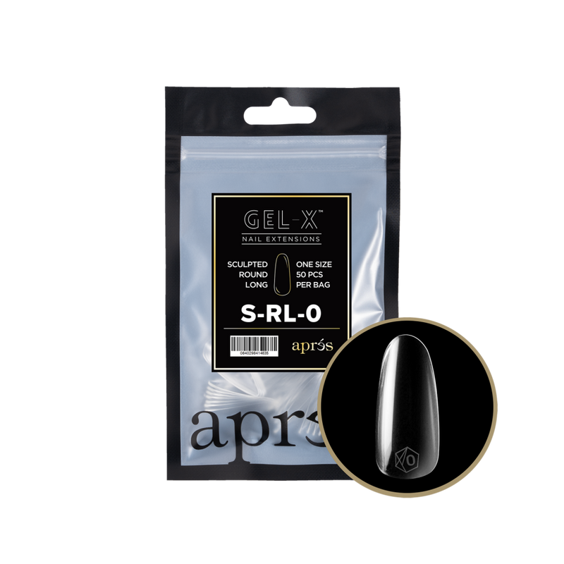 Apres Gel-X Sculpted Round Long Refill (50pcs) - Size 0