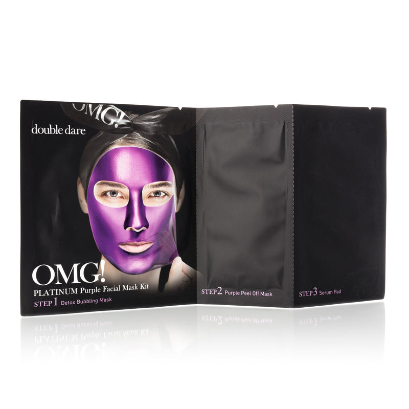 Double Dare - OMG! 3 IN 1 Facial Mask Kit "Purple" 5PCs
